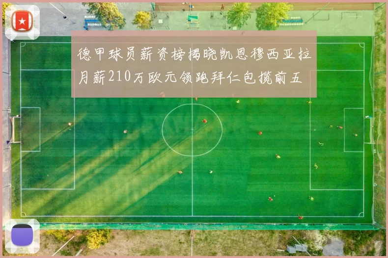 德甲球员薪资榜揭晓凯恩穆西亚拉月薪210万欧元领跑拜仁包揽前五